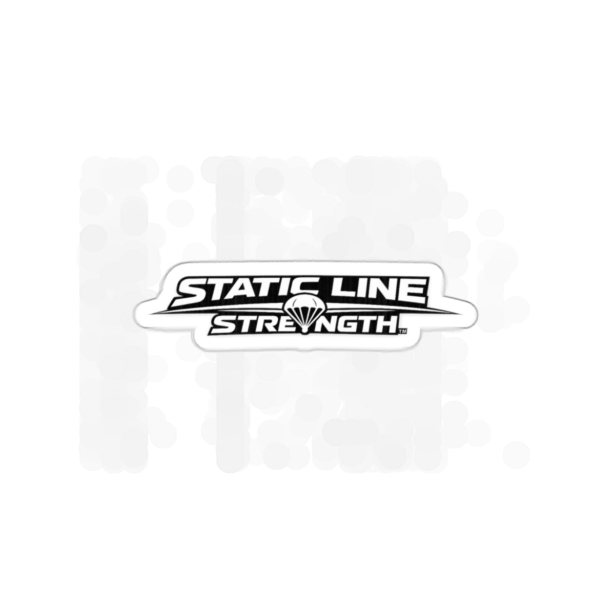 Static Line Strength Die-Cut Sticker