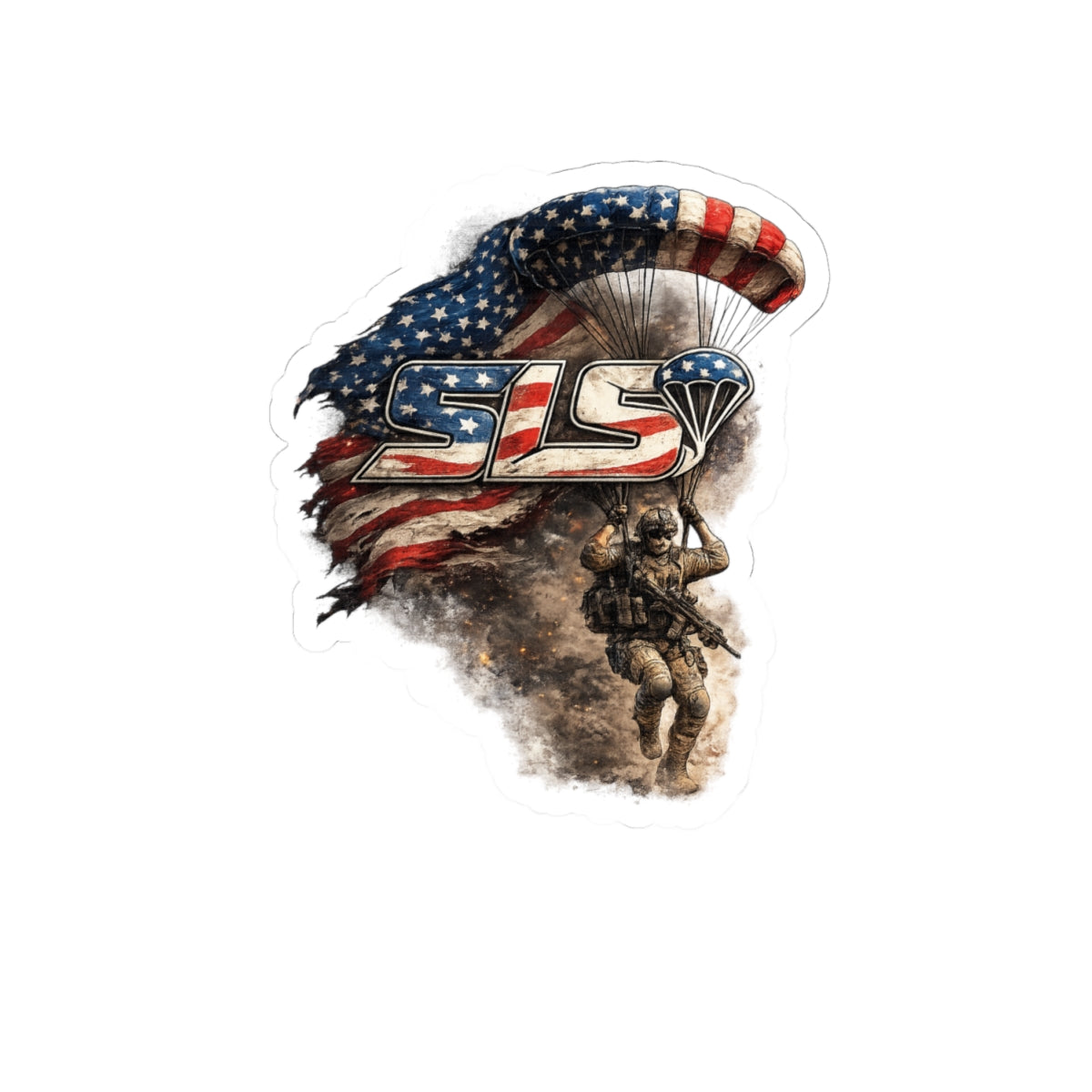 American Paratrooper Flag Design (SLS)