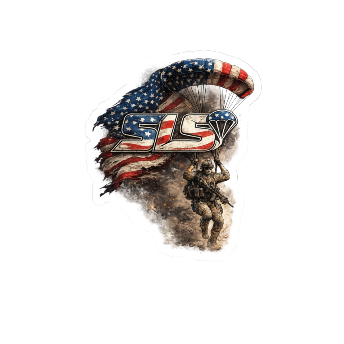 American Paratrooper Flag Design (SLS)