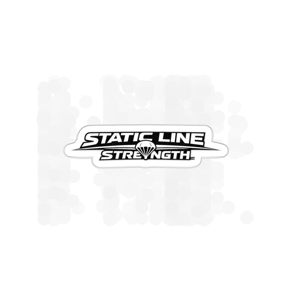 Static Line Strength Die-Cut Sticker