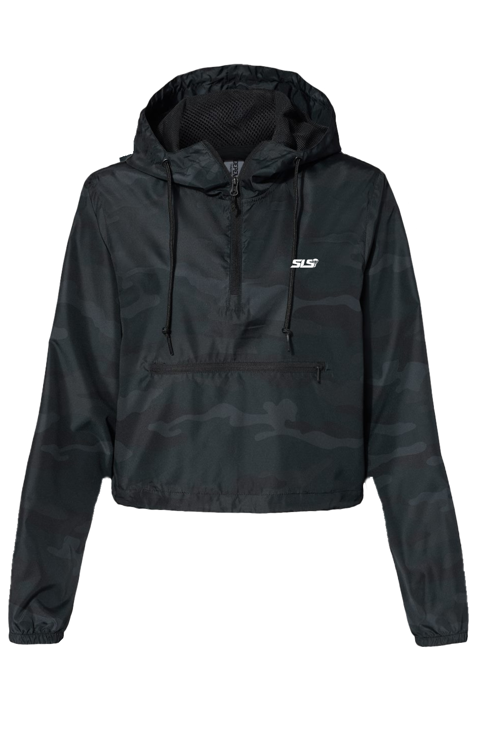 Static Line Strength Pullover Crop Windbreaker