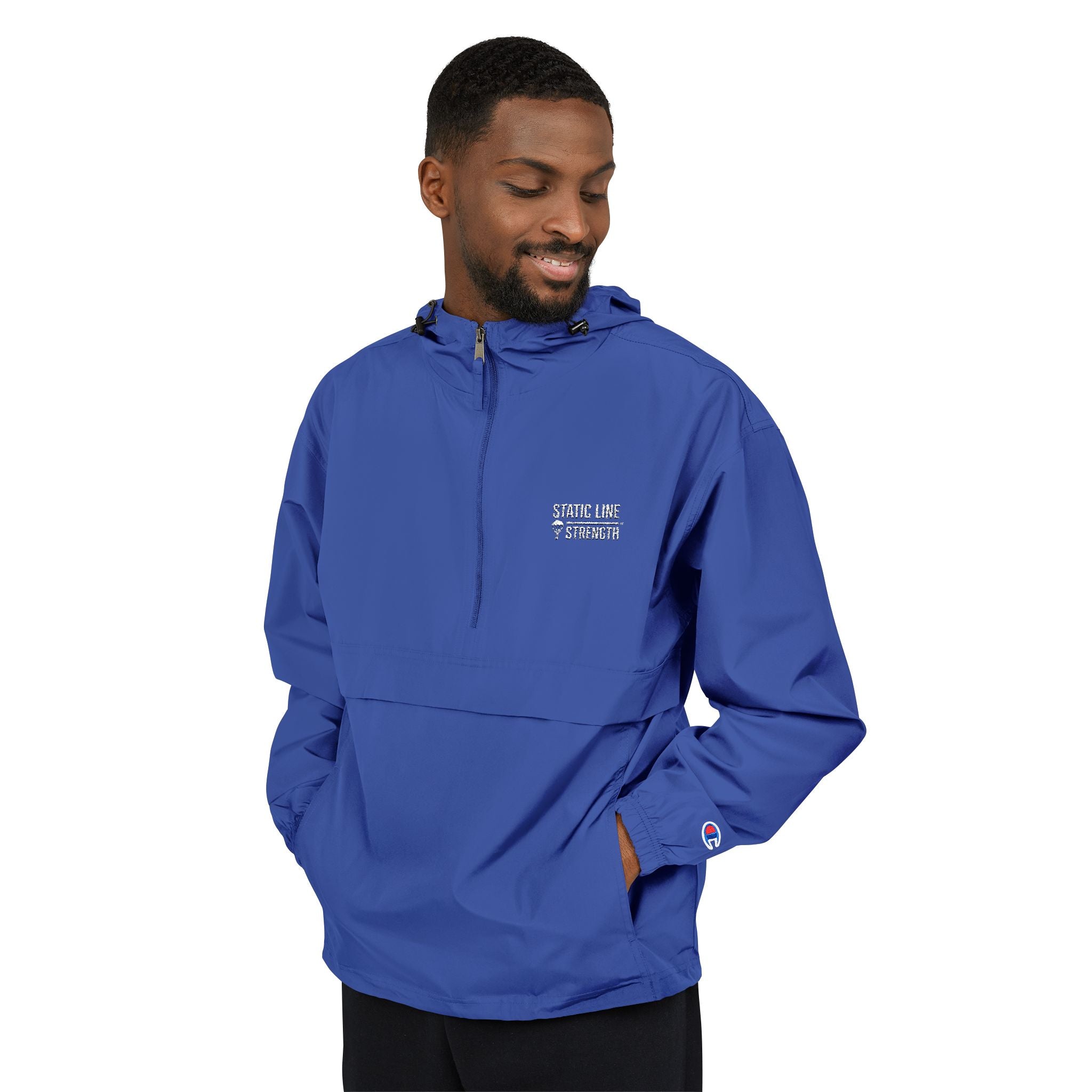 Static Line Strength Lightweight Windbreaker with Chest Logo